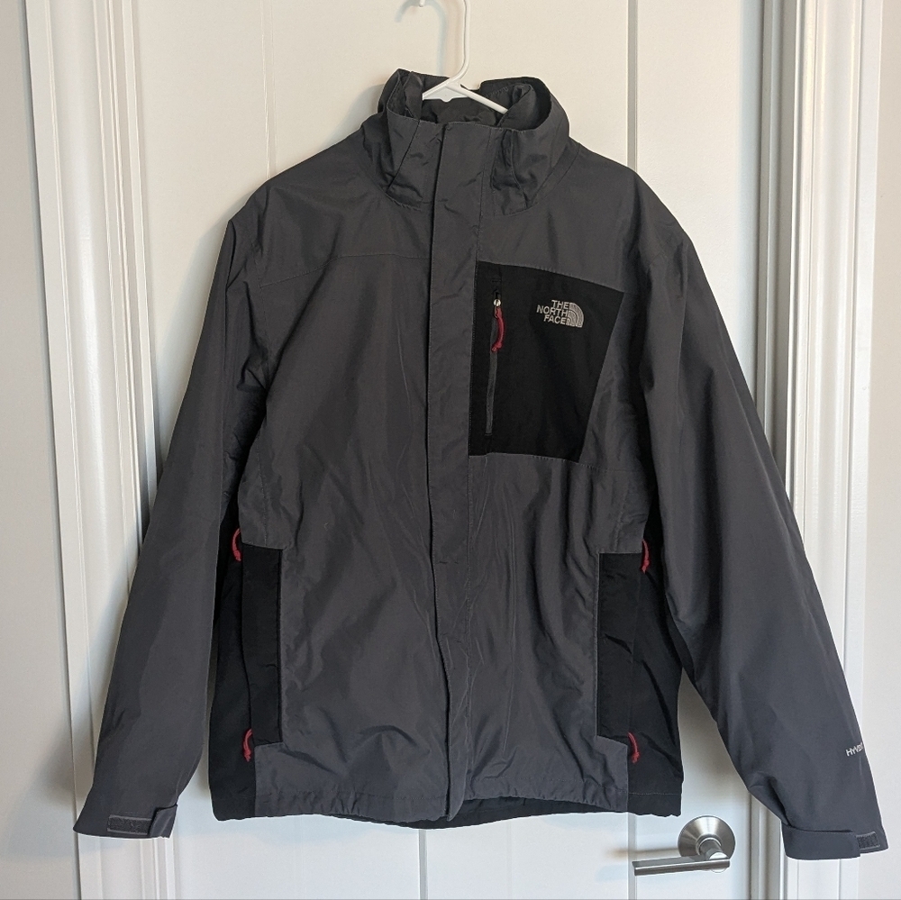 The North Face Hyvent 3-in-1 Men's Jacket - Grey, Black, Red sz XL